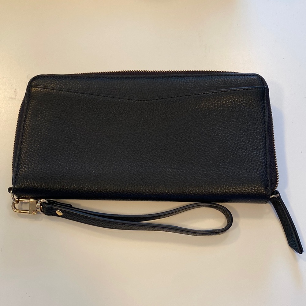 Nordstrom black leather wallet